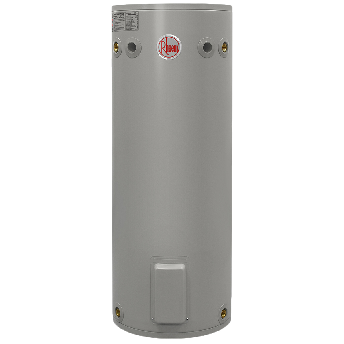 Rheem Commercial Heavy Duty Electric Storage Water Heater (Grey Tank with Multiple Connections) - Reliable and efficient hot water solution for commercial and industrial applications - Available from EINSPOT Nigeria.