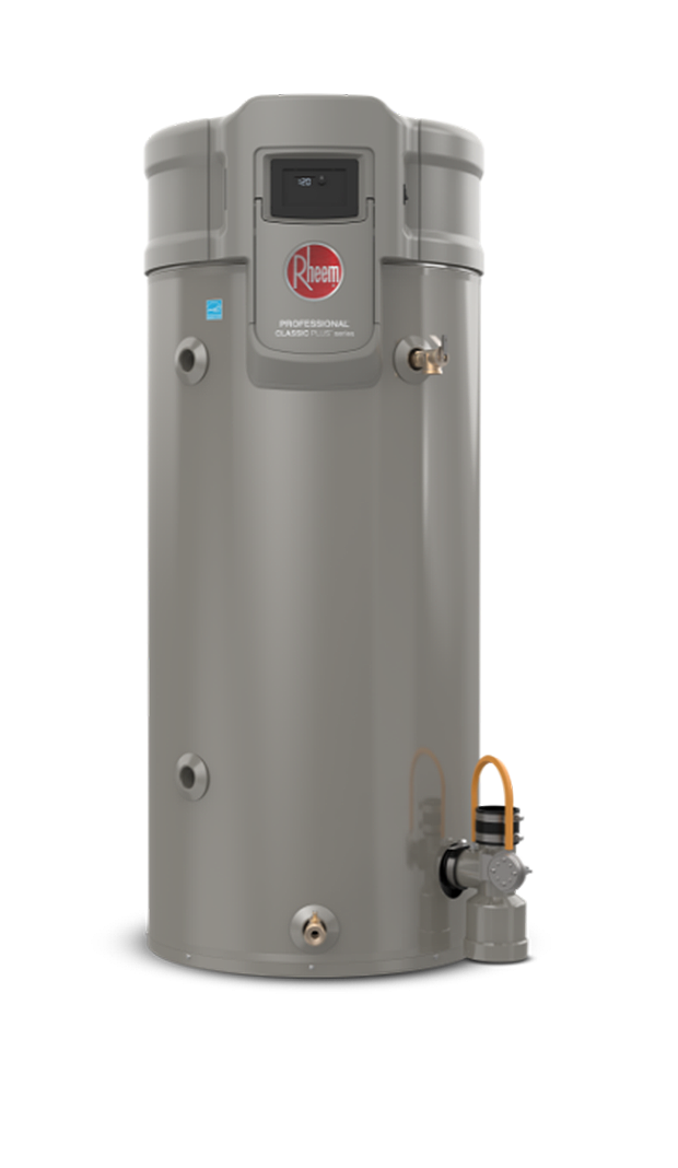 Rheem Professional Prestige Maximus Super High Efficiency Condensing Gas Water Heater – energy-efficient gas water heater for homes and light commercial use, available from EINSPOT Solutions Nig. Ltd, the official Rheem distributor for Nigeria and West Africa.
